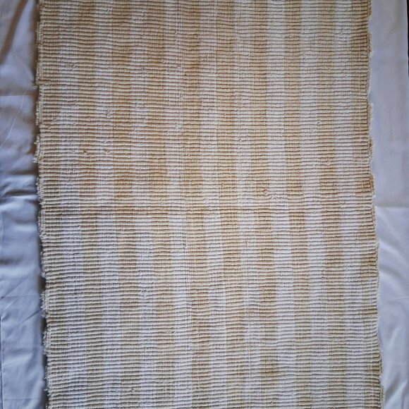 Vintage Rectangular Beige Beni Ouarain Rug - Picture 6 of 10